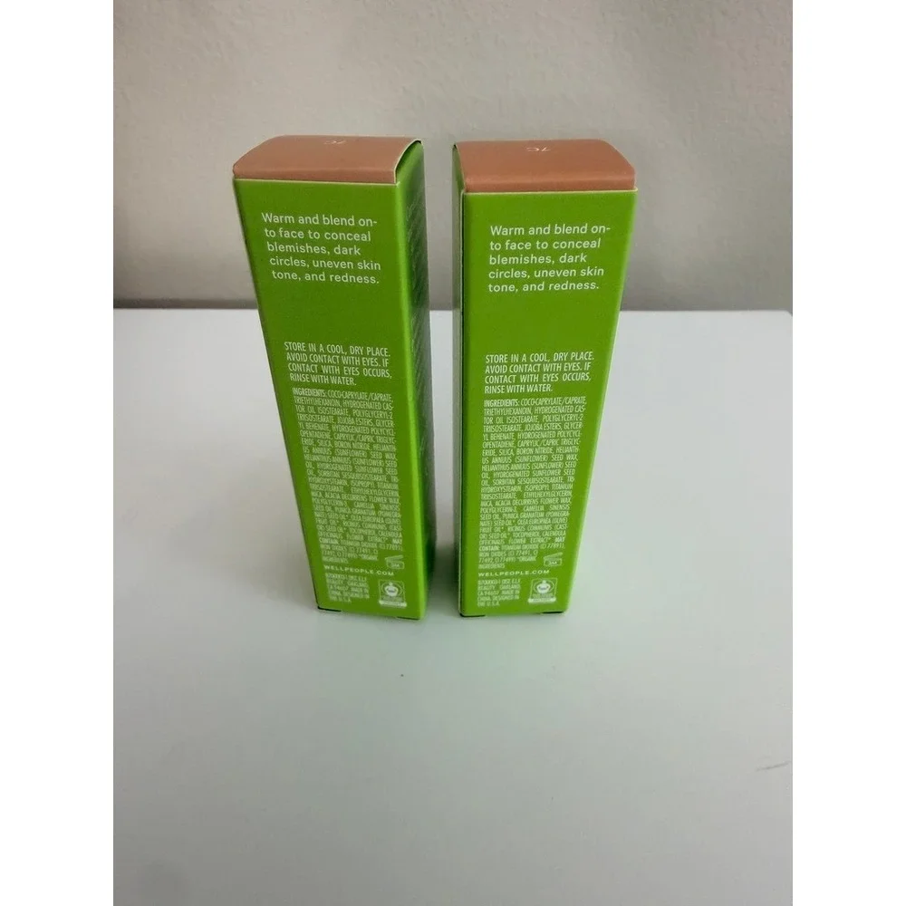 Well People Bio Correct‎ Concealer 7C Tan Cool 0.3oz 2pk NWT